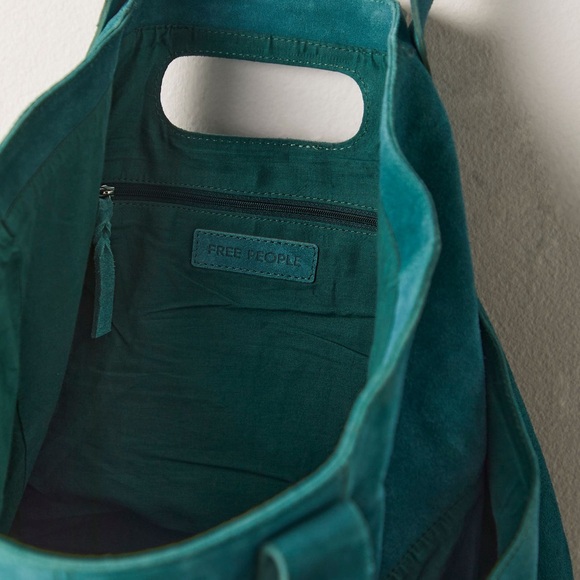 Free People Suede Caravan Tote in Pine - Picture 3 of 7